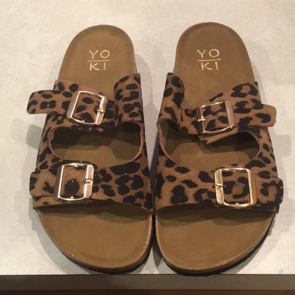 Yoki Shoes - Women’s nwot cheetah sandals size 8 yoki brand